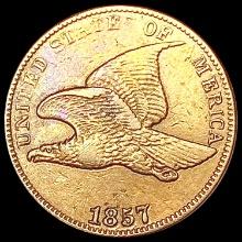 1857 Flying Eagle Cent NEARLY UNCIRCULATED