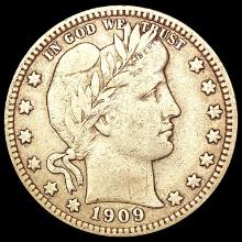 1909-S Barber Quarter NICELY CIRCULATED