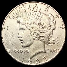 1935 Silver Peace Dollar CLOSELY UNCIRCULATED