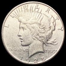 1925-S Silver Peace Dollar CLOSELY UNCIRCULATED