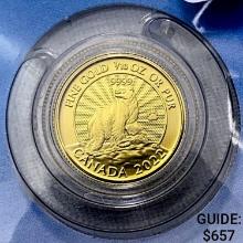 2022 Canada 1/10oz Gold $5 Superb GEM BU