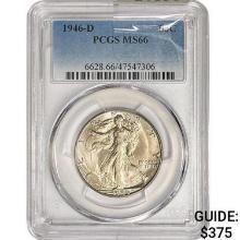 1946-D Walking Liberty Half Dollar PCGS MS66