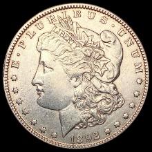 1892 Morgan Silver Dollar CLOSELY UNCIRCULATED