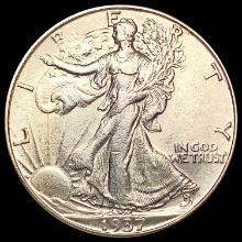 1937-D Walking Liberty Half Dollar CLOSELY UNCIRCU