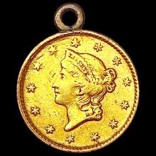 1854 Love Token Rare Gold Dollar HIGH GRADE