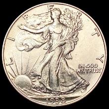 1938 Walking Liberty Half Dollar CHOICE AU