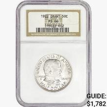 1922 Grant Half Dollar NGC MS66