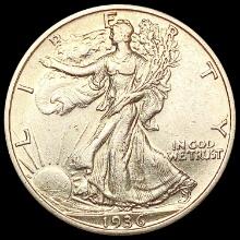 1936-S Walking Liberty Half Dollar CLOSELY UNCIRCU