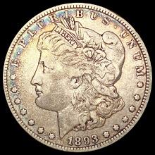 1893 Morgan Silver Dollar NEARLY UNCIRCULATED