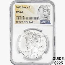 2023 Silver Peace Dollar NGC MS69