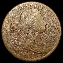 1801 Draped Bust Large Cent NICELY CIRCULATED