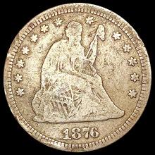 1876-CC Seated Liberty Quarter NICELY CIRCULATED