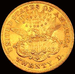 1873 Closed 3 $20 Gold Double Eagle UNCIRCULATED