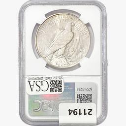 1928-S Silver Peace Dollar PCGS AU58