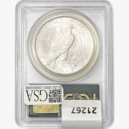 1922-D Silver Peace Dollar PCGS MS64