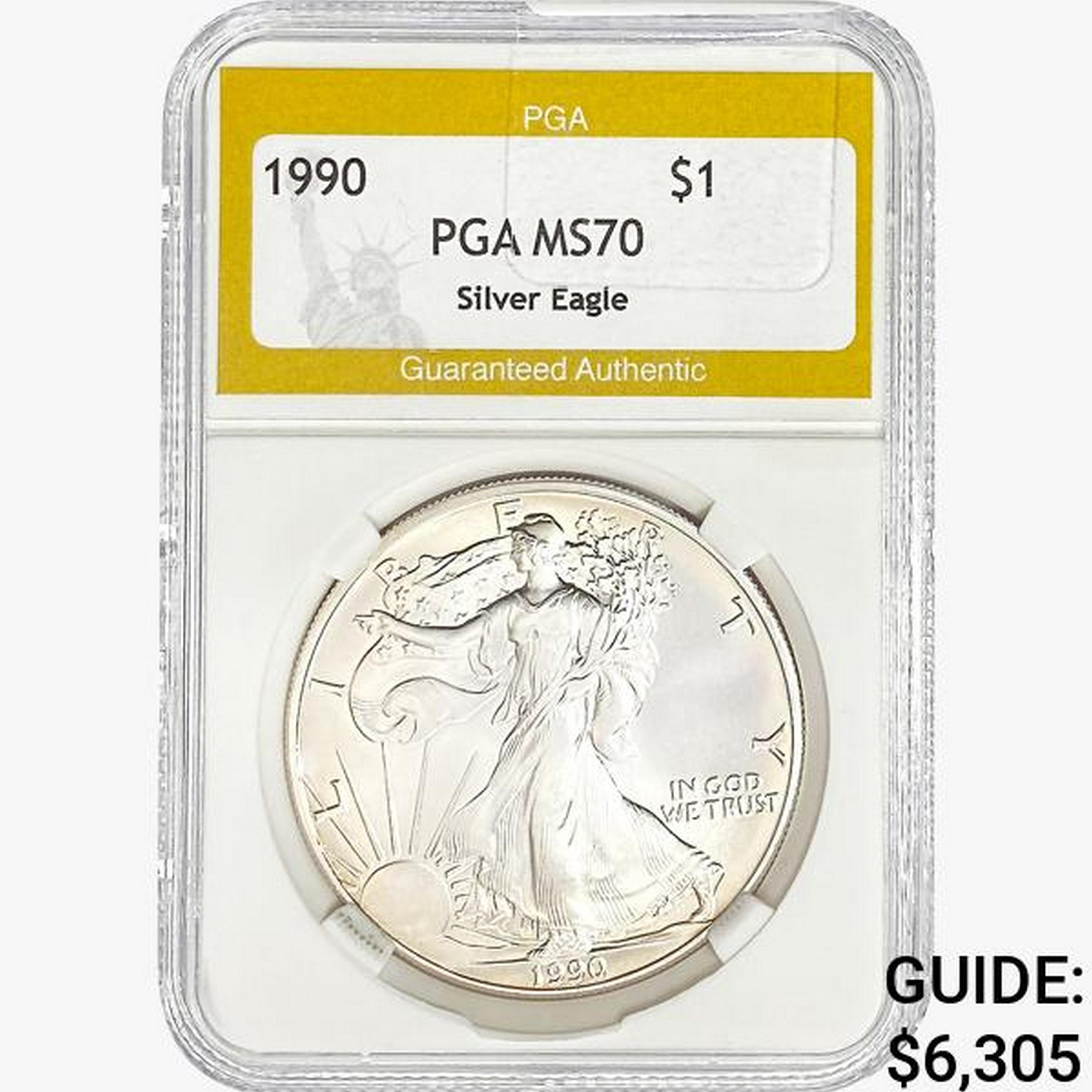 1990 Silver Eagle PGA MS70