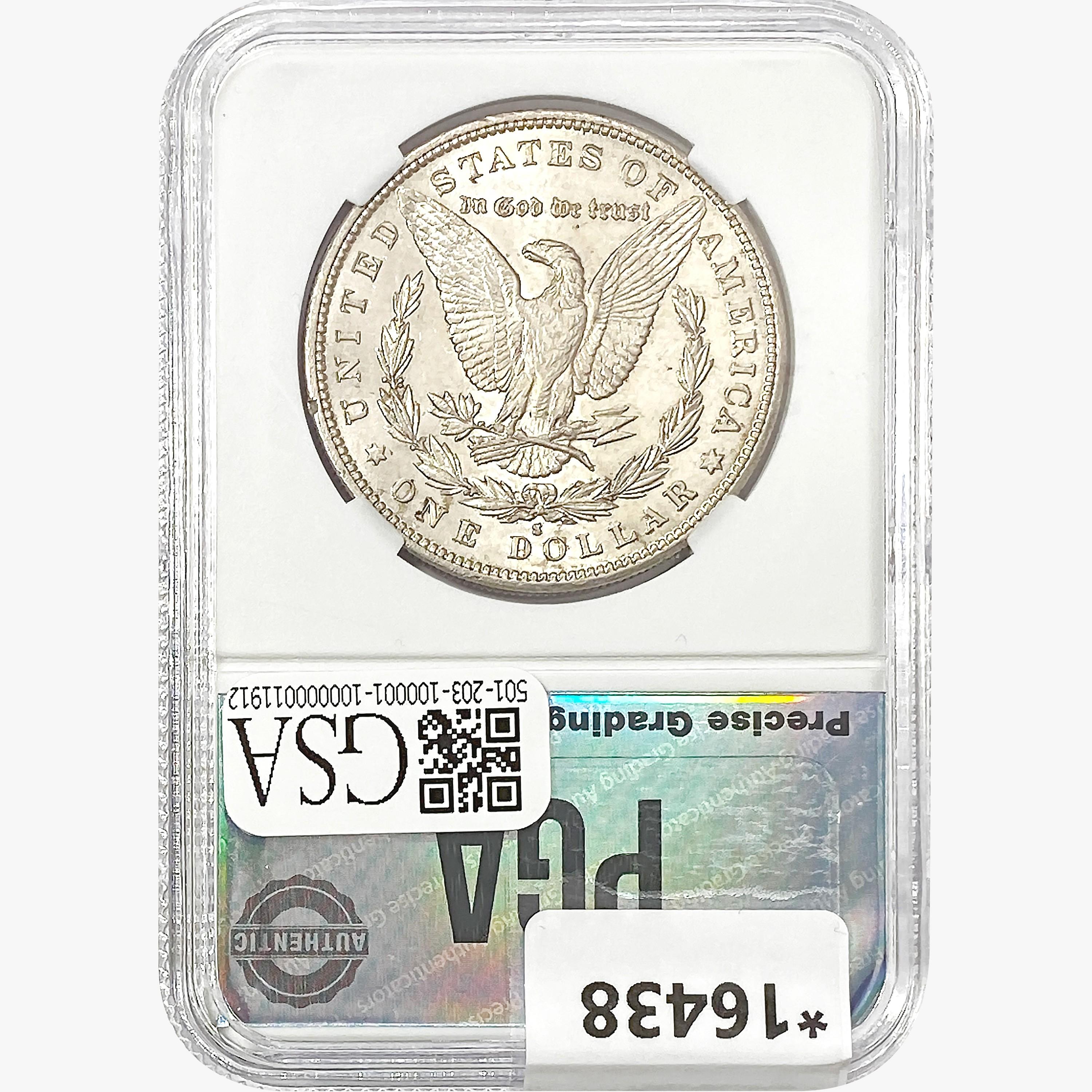 1887-S Morgan Silver Dollar PGA MS64 PL