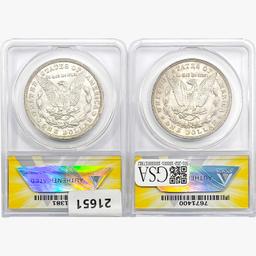 1903&1921 [2] Morgan Silver Dollar ANACS MS/AU