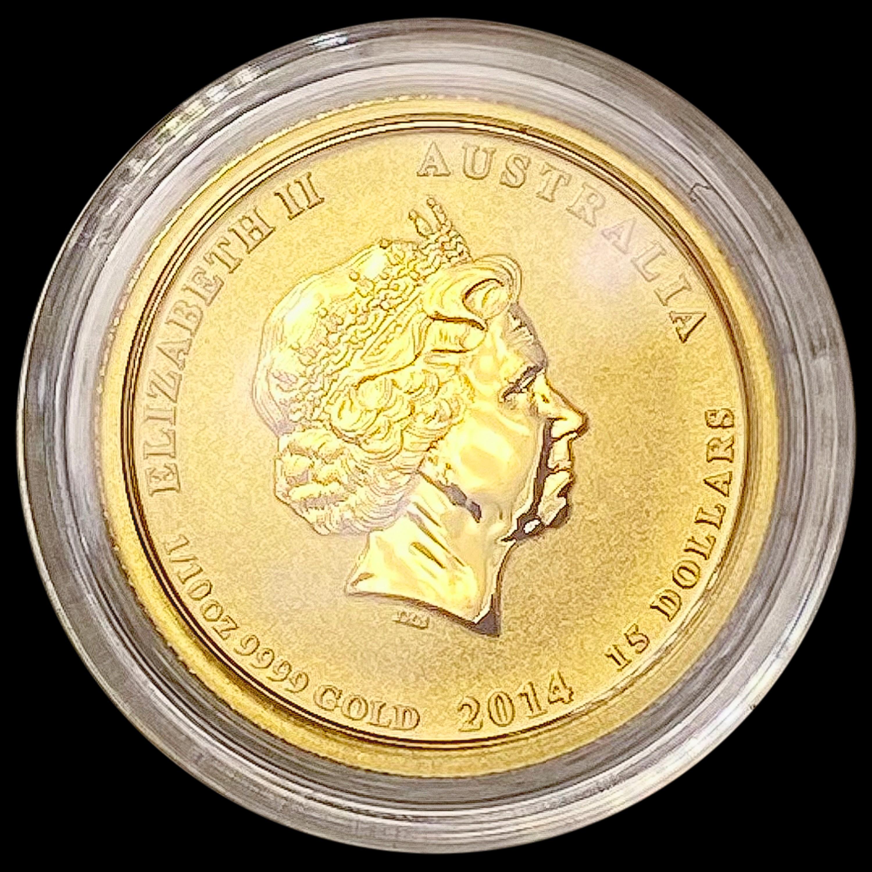 2014 Australia 1/10oz Gold $15 GEM PROOF