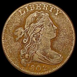 1802 Draped Bust Half Cent LIGHTLY CIRCULATED