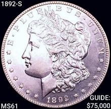 1892-S Morgan Silver Dollar UNCIRCULATED