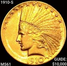 1910-S $10 Gold Eagle