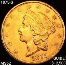 1875-S $20 Gold Double Eagle