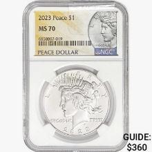 2023 Silver Peace Dollar NGC MS70