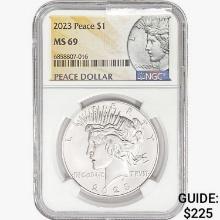 2023 Silver Peace Dollar NGC MS69