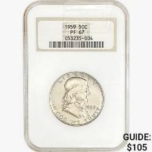 1959 Franklin Half Dollar NGC PF67