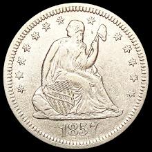 1857-O Seated Liberty Quarter CLOSELY UNCIRCULATED