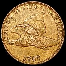 1857 Flying Eagle Cent CLOSELY UNCIRCULATED