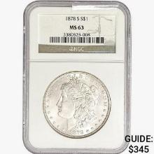 1878-S Morgan Silver Dollar NGC MS63