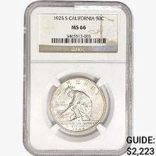 1925-S Jubilee Half Dollar NGC MS66