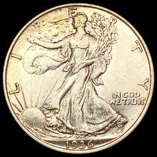 1936 Walking Liberty Half Dollar CLOSELY UNCIRCULA