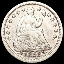 1853 Arws Seated Liberty Half Dime CLOSELY UNCIRCU