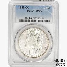 1883-CC Morgan Silver Dollar PCGS MS64