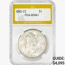 1882-CC Morgan Silver Dollar PGA MS66+