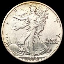 1936 Walking Liberty Half Dollar CLOSELY UNCIRCULA