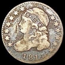 1814 Lg Date Capped Bust Dime NICELY CIRCULATED