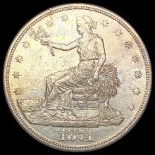 1874-S Silver Trade Dollar CLOSELY UNCIRCULATED
