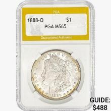 1888-O Morgan Silver Dollar PGA MS65