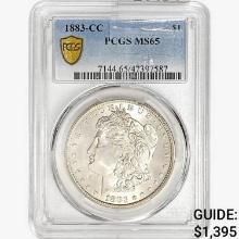 1883-CC Morgan Silver Dollar PCGS MS65