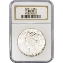 1925-S Silver Peace Dollar NGC MS62