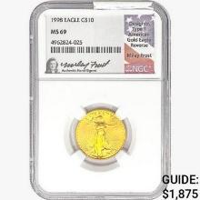 1998 $10 1/4oz. Gold Eagle NGC MS69 Ty 1 REV