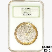 1883-O Morgan Silver Dollar NGC MS63
