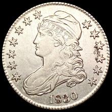 1830 Capped Bust Half Dollar CLOSELY UNCIRCULATED