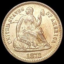 1872 Seated Liberty Half Dime CLOSELY UNCIRCULATED