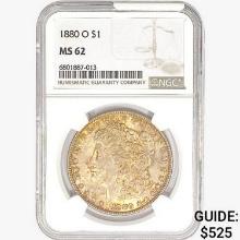 1880-O Morgan Silver Dollar NGC MS62