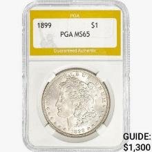 1899 Morgan Silver Dollar PGA MS65